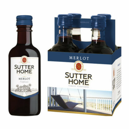 Zoom to enlarge the Sutter Home Merlot 4pk 187ml Bottles