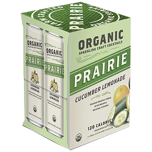 Zoom to enlarge the Prairie Cocktails &bull; Cucumber Lemonade 4pk-12oz