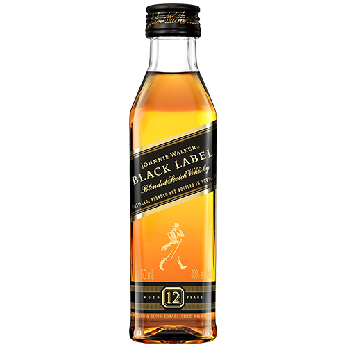 Zoom to enlarge the Johnnie Walker Black &bull; with 2 50mls