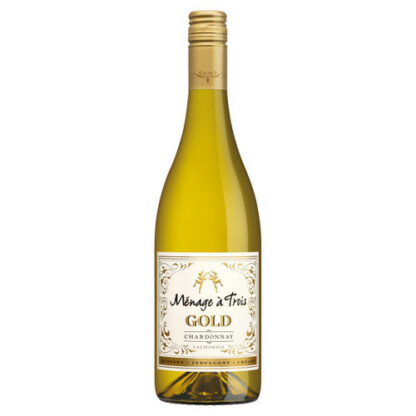 Zoom to enlarge the Menage A Trois Gold Chardonnay Wine 750ml Bottle