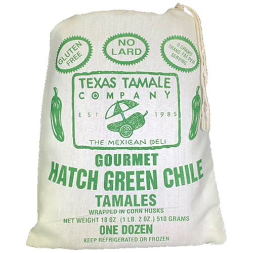 Texas Tamales • Hatch Green Chile