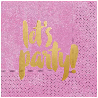 Zoom to enlarge the Design Design Napkins • Let’s Party-pink