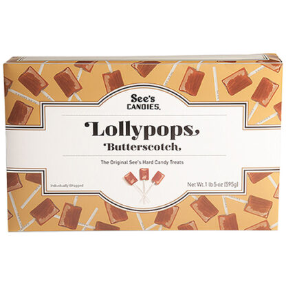 Zoom to enlarge the See’s Candies • Butterscotch & Chocolate Lollypops