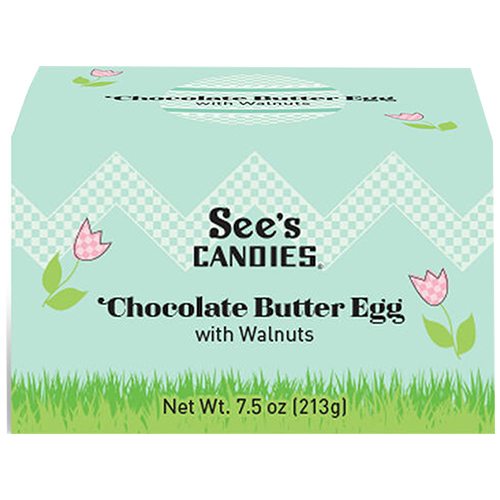 Zoom to enlarge the See’s Easter &bull; Chocolate Butter Egg With Walnuts