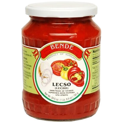 Zoom to enlarge the Bende Hungarian Jar • Lecso Stewed Tomatoes