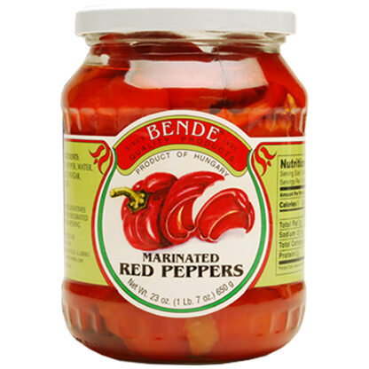 Zoom to enlarge the Bende Hungarian Peppers In Jar • Red