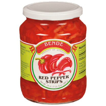 Zoom to enlarge the Bende Hungarian Peppers In Jar • Strips Red