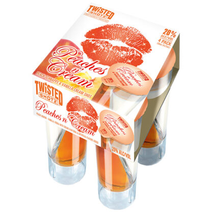 Zoom to enlarge the Twisted Shotz • Peaches N’ Cream 4pk-25ml