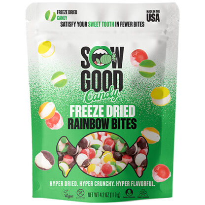 Zoom to enlarge the Sow Good Freeze Candy • Rainbow Bites (Skittles)