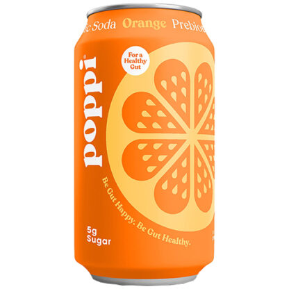 Zoom to enlarge the Poppi Prebiotic Soda • Orange 4 Pack