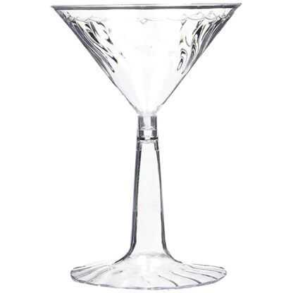 Zoom to enlarge the Fineline • Martini Glass Plastic 6 oz 12 Ct