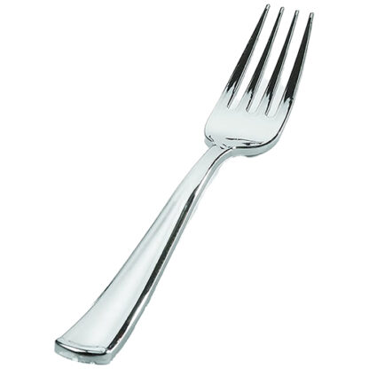 Zoom to enlarge the Fineline • 7″ Fork Silver Plastic 24 Ct