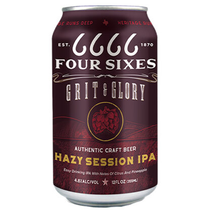 Zoom to enlarge the Four Sixes Hazy Session IPA • 6pk Can