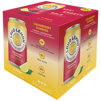 Zoom to enlarge the Loud Lemon Cocktails • Cranberry Sunrise 4pk-12oz