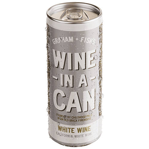 Zoom to enlarge the Graham and Fisk White Wine In A Can