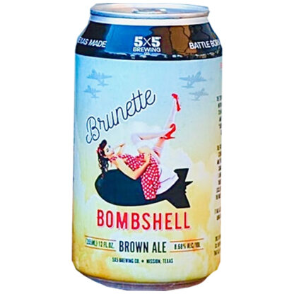 Zoom to enlarge the 5×5 Brewing Brunette Bombshell Brown Ale • Cans