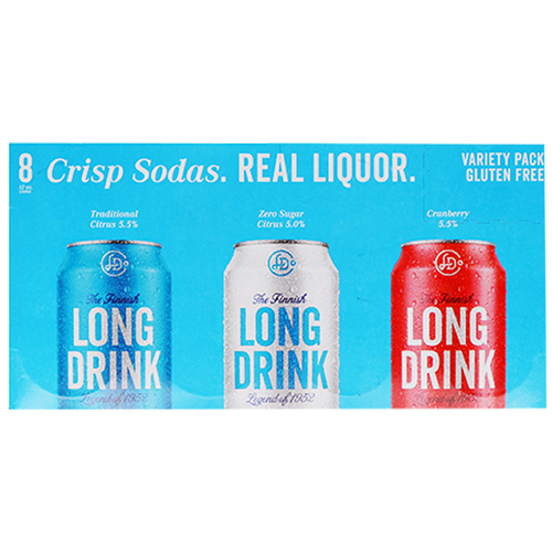 Zoom to enlarge the Long Drink Cocktail &bull; Variety Pack 8pk-12oz