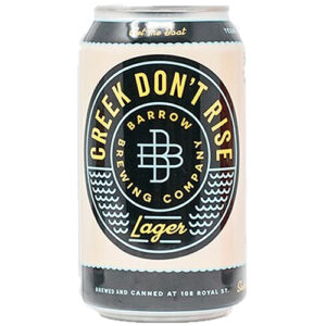 Barrow Brewing Creek Don't Rise Lager • Cans