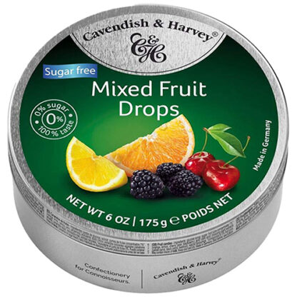 Zoom to enlarge the Cavendish Fruit Candy Drops Tin • Mixed Fruit