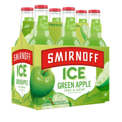 Zoom to enlarge the Smirnoff Ice Green Apple • 6pk Bottle