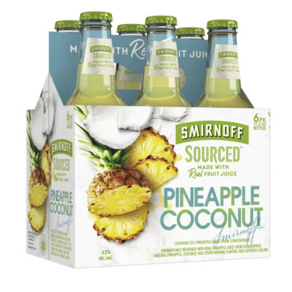 Zoom to enlarge the Smirnoff Sourced Pineapple Coconut • 6pk Bottle