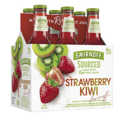 Zoom to enlarge the Smirnoff Sourced Strawberry Kiwi • 6pk Bottle