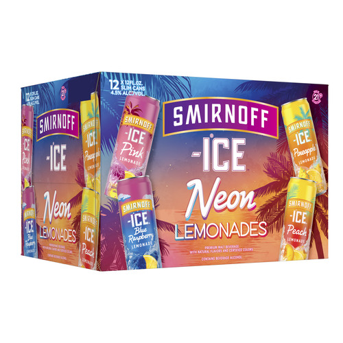 Zoom to enlarge the Smirnoff Ice Neon Lemonade Variety &bull; 12pk Can