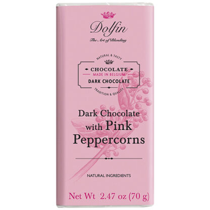 Zoom to enlarge the Dolfin Chocolate Bar • Dark with  Pink Peppercorn