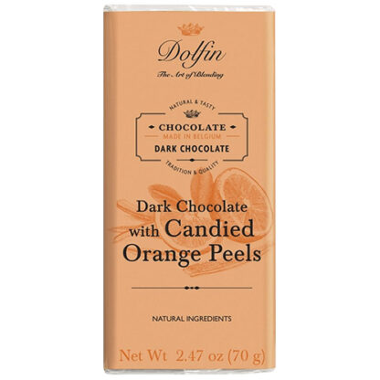 Zoom to enlarge the Dolfin Chocolate Bar • Dark with  Orange Peel