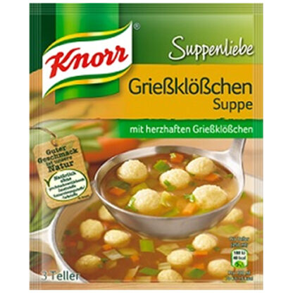 Zoom to enlarge the Knorr Suppenliebe • Griesskloesschen (Grit Ball Soup)