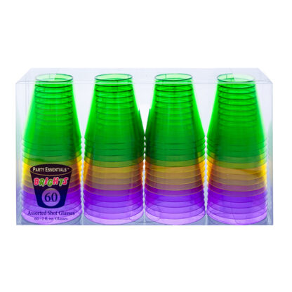 Zoom to enlarge the Mardi Gras • Shot Glass 2oz Plastic Box Set