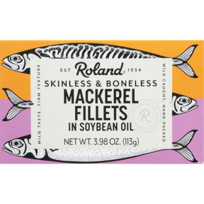 Zoom to enlarge the Roland Mackerel Fillets Skinless Boneless Soybean