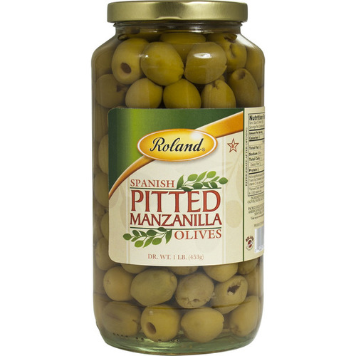 Zoom to enlarge the Roland Manzanilla Green Pitted Olives