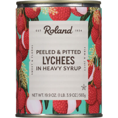 Zoom to enlarge the Roland Fruit Lychees Whole Pitted In Syrup