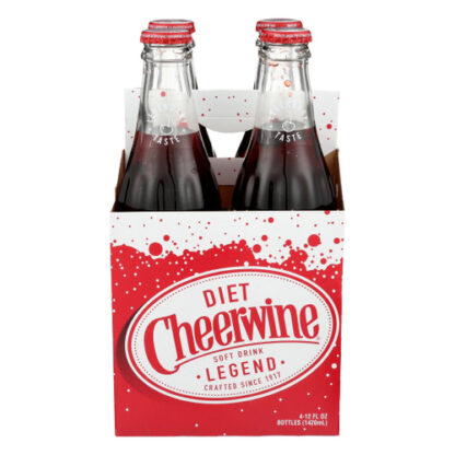 Zoom to enlarge the Cheerwine Soda • Zero 4 Pack 12 oz Glass