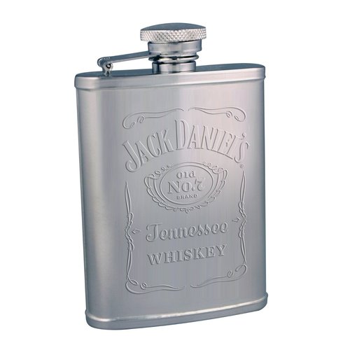 Jack Daniel's Embossed Stainless Steel Flask - Spec's Wines, Spirits ...