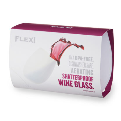 Zoom to enlarge the True Cup • Flexi Silicone Wine Tumbler 15 oz 2 Pack