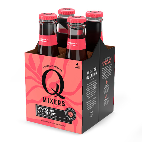 Zoom to enlarge the Q Drinks • Pink Grapefruit 6.7oz Glass 4 Pack