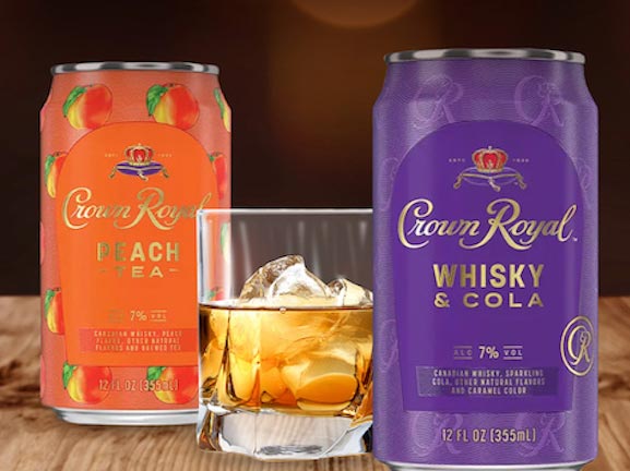 Crown Royal Ready-To-Drink Cola, Apple, Peach Events