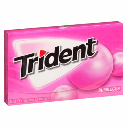 Zoom to enlarge the Trident Original Bubblegum Sugar Free Chewing Gum