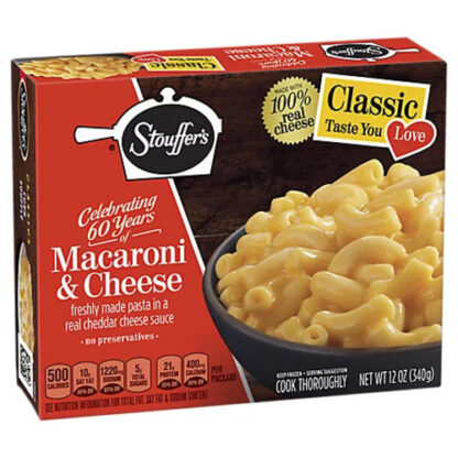 Zoom to enlarge the Stouffers Frozen Entree • Macaroni & Cheese