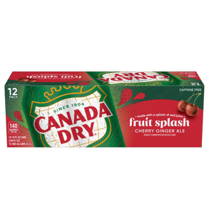 Zoom to enlarge the Canada Dry • Fruit Splash Cherry Ginger Ale 12 oz 12 Pk