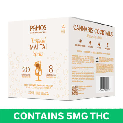 Zoom to enlarge the Pamos Mai Tai Hemp Derived Spritz 5mg