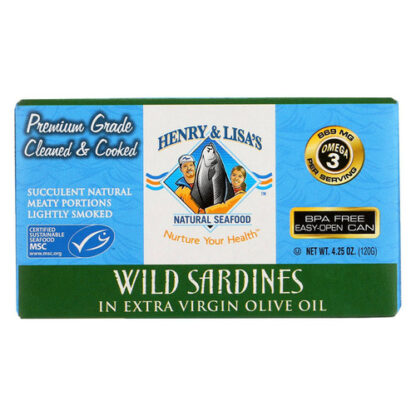 Zoom to enlarge the Henry & Lisa Sardines • Extra Virgin Olive Oil