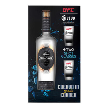 Zoom to enlarge the Cuervo Tradicional • Cristalino with 2 Ufc Shot Glasses