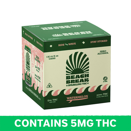 Unwind with Beach Break THC Seltzer: The Refreshing Cannabis Beverage Experience