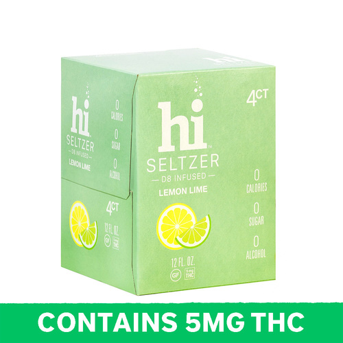 Zoom to enlarge the Hi Lemon Lime 5mg Delta 8 Seltzer • 4pk Can