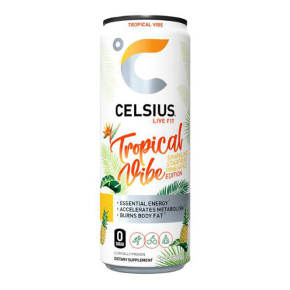 Zoom to enlarge the Celsius Sparkling No-carb Energy Drink • Tropical Vibe