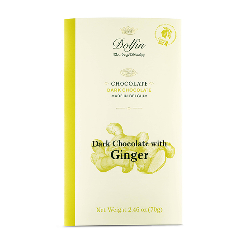 Zoom to enlarge the Dolfin Chocolate Bar • Dark with Ginger