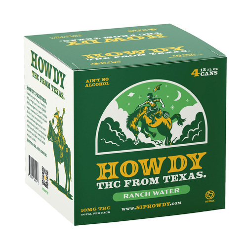 Zoom to enlarge the Howdy Ranch Water Hemp Derived Seltzer 2.5mg
